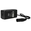 A black power adapter with a cable and connector. Produktbild-Vorschau