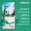 AREBOS Grafitti city scooter regolabile in altezza | ruote Anteprima dell’immagine prodotto 3