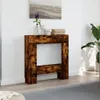 vidaXL Houtkachelomranding, rookkerneik, 81x18x82 cm, Productafbeelding-voorbeeld 3