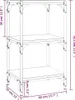 vidaXL Regál na knihy Grey Sonoma 40x33x70,5 cm z dreva a Náhľad obrázku produktu 8