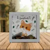 Babyfuchs Rahmen Spardose aus Holz mit Spruch Sparfuchs Produktbild-Vorschau 2