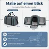 Erweiterbare faltbare Transporttasche für Katzen & kleine Produktbild-Vorschau 4