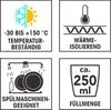 GOURMETmaxx Cappuccino-Gläser 2er Set 250ml Doppelwandige Produktbild-Vorschau 8