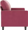 vidaXL 2-Sitzer-Sofa Weinrot 140 cm Samt Produktbild-Vorschau 4