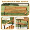 COSTWAY Gartenbank, Holzbank, 2-Sitzer Sitzbank aus Produktbild-Vorschau 6