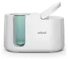 A white Cricut Mug Press with a teal interior, shown from the front with the lid slightly ajar. Náhľad obrázku produktu