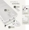 Table de massage pliable KO TAO - blanc Voir les images du produit 3