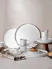 ASA Dessertteller, oco ligne noire  with black rim Produktbild-Vorschau 12