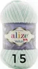 A ball of mint green yarn with a label. Náhled obrázku produktu