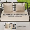 Outsunny Hollywoodschaukel Rattan 2-Sitzer Gartenschaukel Produktbild-Vorschau 5