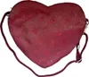 Dirndltasche Stella Herzform dunkelroter Brokatstoff ca. Produktbild-Vorschau 1