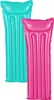 2er Set aufblasbare Luftmatratze Türkis Rosa 1,83m x 69cm Produktbild-Vorschau 3
