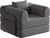 [Patentiertes Design] Chenille-Schlafsofa 2-in-1 mit Produktbild-Vorschau 5