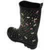 Beck Damen Blumenregen Gummistiefel, Schwarz, 39 EU Produktbild-Vorschau 11