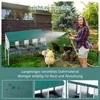 Hühnernestkasten 4 Fächer, Metall, grün, mit Abdeckung und Produktbild-Vorschau 4