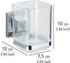 WENKO Držák zubních kartáčků QUADRO bez vrtání Nerezový Náhled obrázku produktu 6