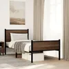 vidaXL Metallbett ohne Matratze Braun Eichen-Optik 80x200 Produktbild-Vorschau 2