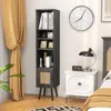 COSTWAY Rattanowa szafka wysoka, szafka łazienkowa z 4 Podgląd zdjęcia produktu 8