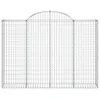 vidaXL Gabionen mit Hochbogen 10Stk. 200x30x140/160cm Produktbild-Vorschau 4