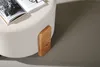 Pouf Coffey, poggiapiedi Ø52,5cm marrone. Anteprima dell’immagine prodotto 3