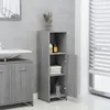 A bathroom cabinet with a sink and mirror in the background. Produktbild-Vorschau