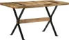 "Winter Sale"Esstisch 140x70x76 cm Raues Mangoholz - Produktbild-Vorschau 8
