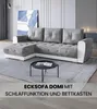 BroMARKT Ecksofa DOMI Schlaffunktion Bettkasten L-Form Produktbild-Vorschau 2