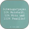 Mr. & Mrs. Panda Tischuntersetzer Spruch Schwiegerpapa Produktbild-Vorschau 1
