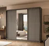 AX LIVING Cabinio Kleiderschrank Grau Weiß mit Spiegel 240 Produktbild-Vorschau 2