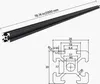 SucceBuy 10er Set 2000 mm Aluminiumprofil 2020 Nutprofil Produktbild-Vorschau 7