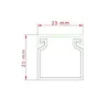 ARLI Kabelkanal selbstklebend 25x25 mm Weiß – 8m Produktbild-Vorschau 4