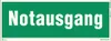 Notausgang Kunststoffplatte selbstklebend nachleuchtend Produktbild-Vorschau 1