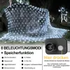 1.5X1.5M 96LED Lichtervorhang Lichterkette 8 Lichtmodi Produktbild-Vorschau 2