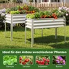 Jardinière surélevée en métal COSTWAY, jusqu'à 80 kg, bac Voir les images du produit 7