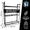 ALL Premium Reifenregal 200x150x40cm schwarz – stabiles Produktbild-Vorschau 6