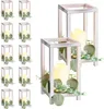 SucceBuy zestaw 12 drewnianych lampionów ze świecznikami, Podgląd zdjęcia produktu 1