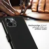 Selencia Echtleder Klapphülle iPhone 15 Pro Max - Schwarz Produktbild-Vorschau 2