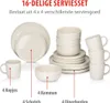 alpina Geschirrset 16Teilig - Teller Set 4 Personen - Produktbild-Vorschau 3