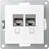 Netzwerk-Dose McPower "Flair", CAT6A, vollgeschirmt, UP, Produktbild-Vorschau 1