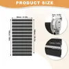 LZQ Doppelrollo Klemmfix ohne Bohren – 80×150 CM, Schwarz Produktbild-Vorschau 2