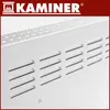A close-up view of a white electric heater with ventilation slots, with the brand logo and name at the top. Voir les images du produit
