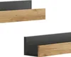 Wandregal Vicco Tomy Anthrazit/Goldkraft Eiche 60 x 10 cm Produktbild-Vorschau 5