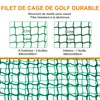 GIHAUVIA Sport Golfkäfig Zielnetz 3x3x3 M Grün One Size Produktbild-Vorschau 6