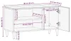 vidaXL TV-Schrank 80x31,5x46 cm Massivholz Mango Produktbild-Vorschau 7