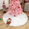 r Weihnachtsbaum-Teppich aus Kunstfell, weiß, rund, für Produktbild-Vorschau 6