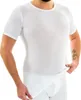 Herren extralanges kurzarm Shirt Rundhals weiß Produktbild-Vorschau