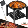 Deuba Braciere Rotondo Ø 55cm Attizzatoio Parascintille Anteprima dell’immagine prodotto 13
