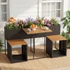 COSTWAY Gartenmöbel Set mit Hochbeet, Kräuterbeet mit Produktbild-Vorschau 8