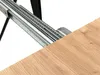 Massiver Ausziehbarer Esstisch, Industrial-Look, Runder Produktbild-Vorschau 8