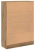 vidaXL Bücherschrank Artisan-Eiche 82,5x30,5x115 cm Produktbild-Vorschau 7